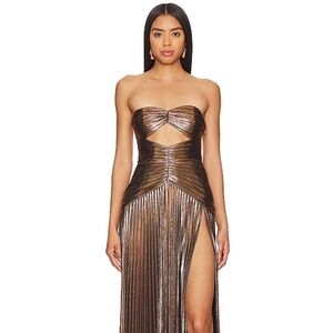 Retrofete Mallory Dress in Bronze